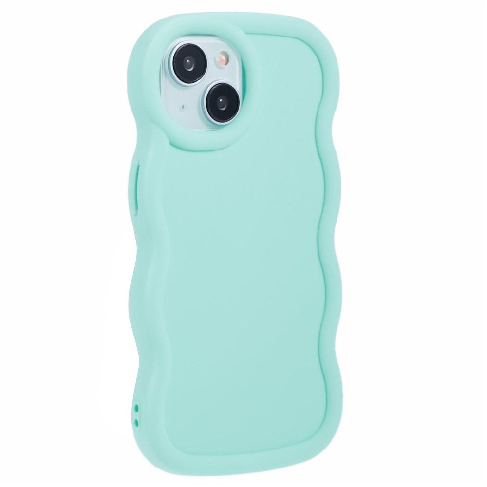 iPhone 14 EIDERWOOD Flexible Plastic Wavy Case - Blue