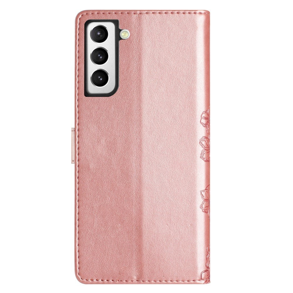 EIDERWOOD Samsung Galaxy S22+ (Plus) Faux Leather Wallet Case with Engraving - Rose Gold
