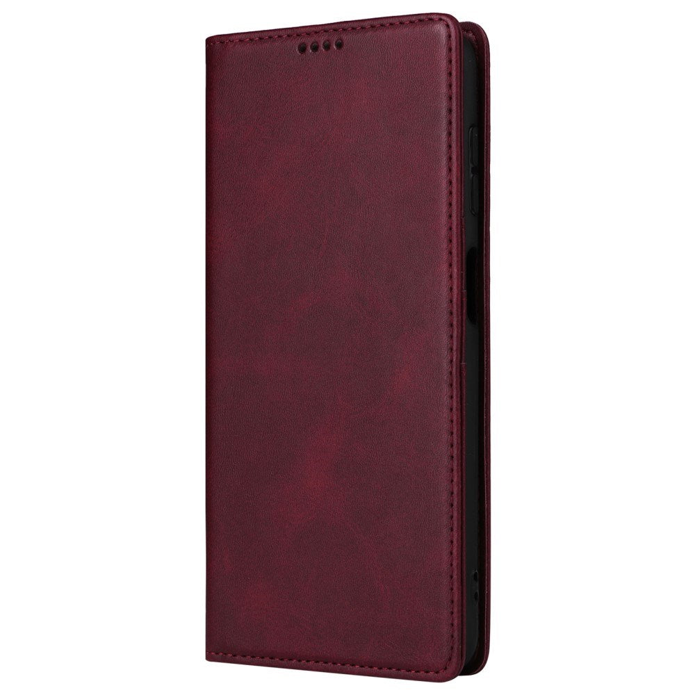 EIDERWOOD Samsung Galaxy A13 (4G/5G) / A04s / M13 Faux Leather Flip Case with Cardholder & Stand Function - Red