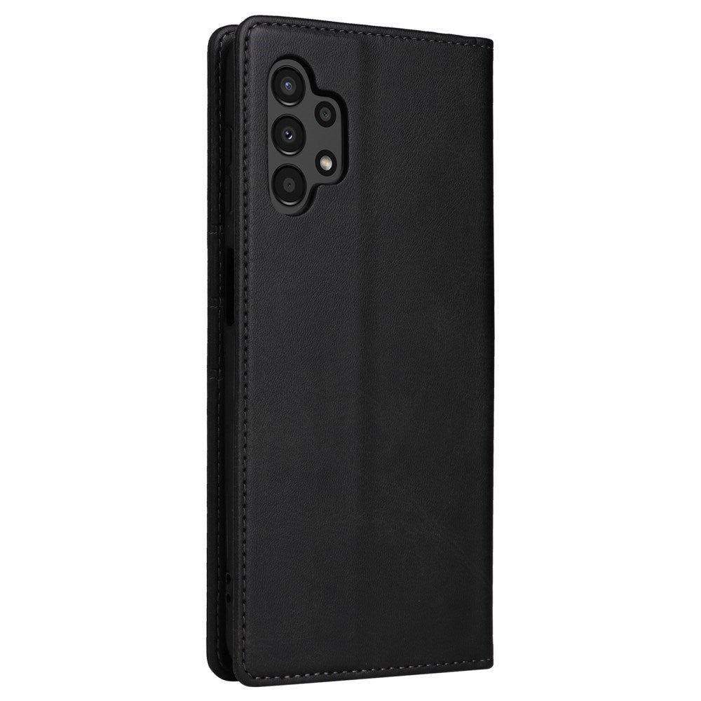 EIDERWOOD Samsung Galaxy A13 (4G/5G) / A04s / M13 Faux Leather Flip Case with Cardholder & Stand Function - Black