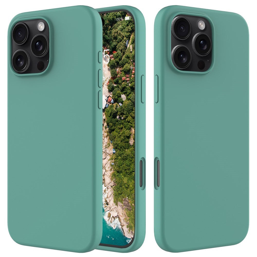 EIDERWOOD iPhone 16 Pro Max Lined Silicone Case - Dark Green