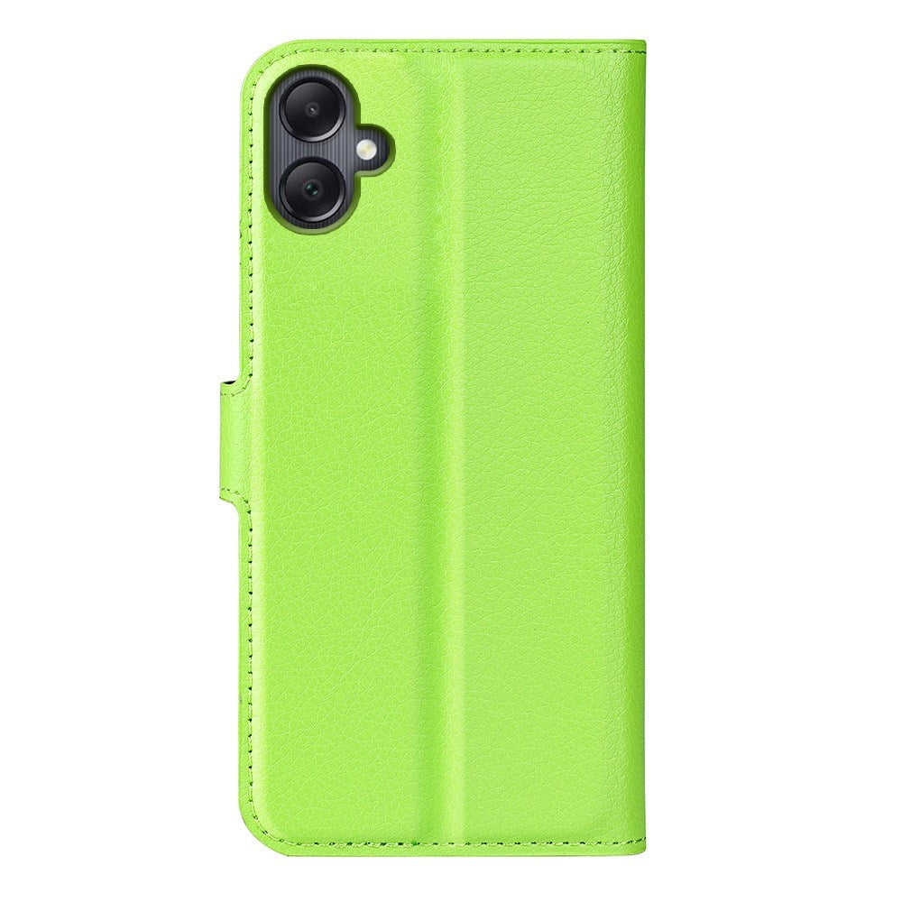 EIDERWOOD Samsung Galaxy A06 Litchi Leather Flip Case w. Wallet - Green