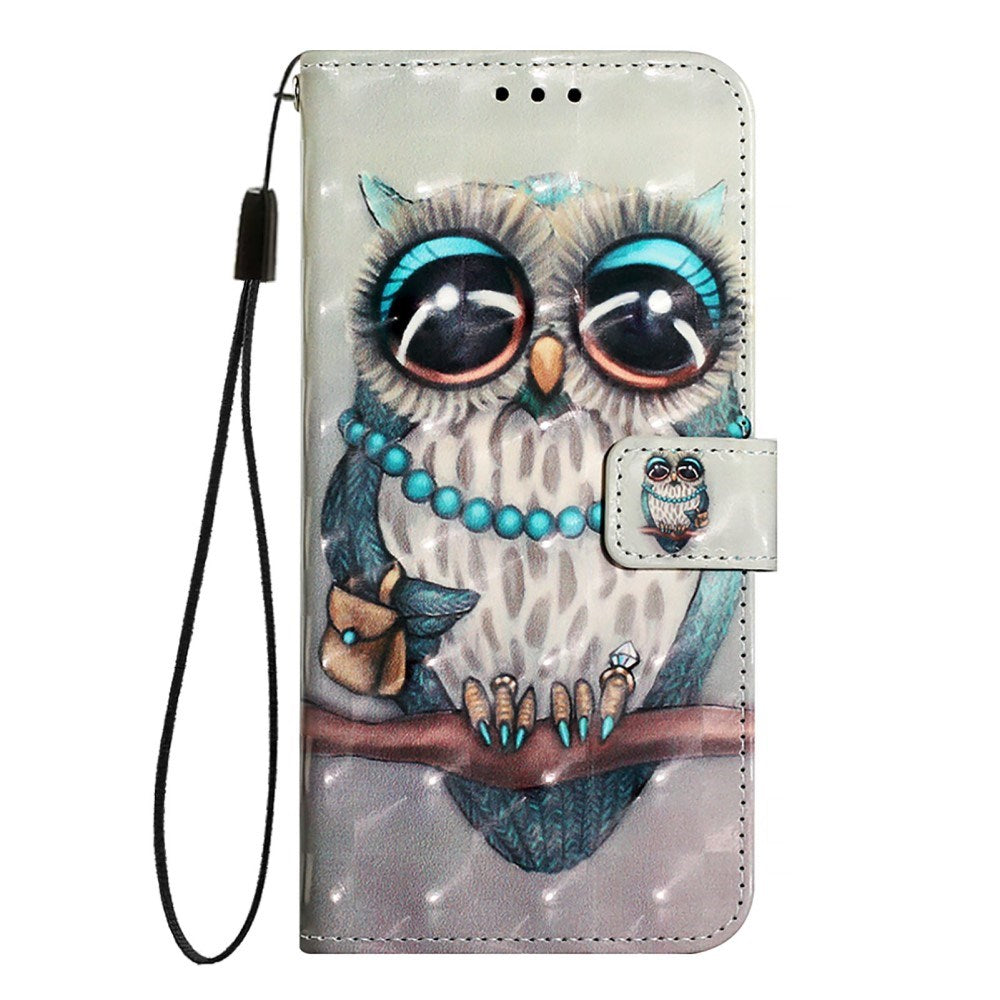 EIDERWOOD OnePlus Nord CE4 Lite (5G) Faux Leather Case with Wallet and Strap - Owl