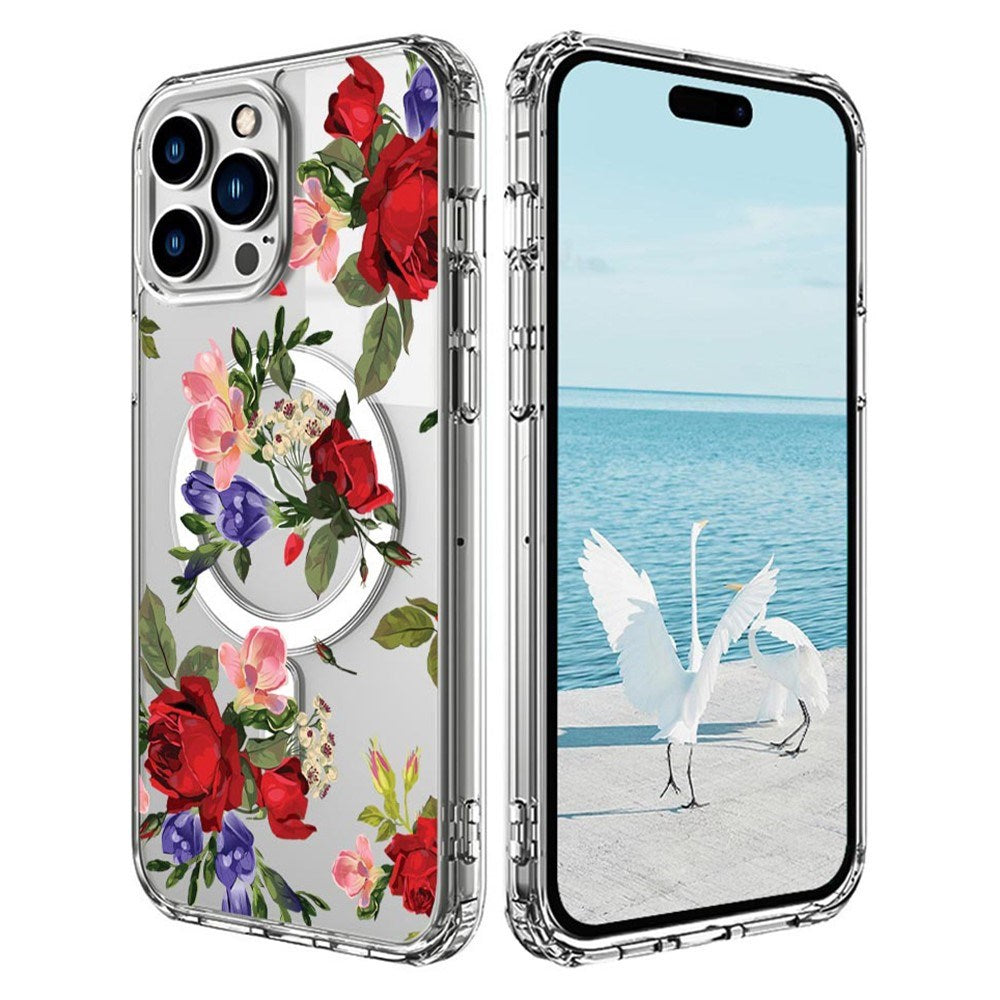 EIDERWOOD iPhone 16 Pro Hybrid Plastic Case - MagSafe Compatible - Roses