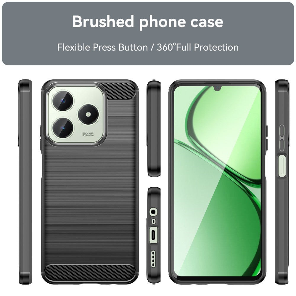 Realme Note 60x (4G) / C63 (4G) / C61 (4G) EIDERWOOD Carbon Fiber Case- Black