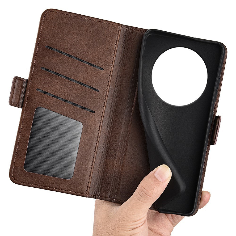 EIDERWOOD Xiaomi Redmi 14C / Poco C75 Faux Leather Flip Case with Cardholder & Stand Function - Brown