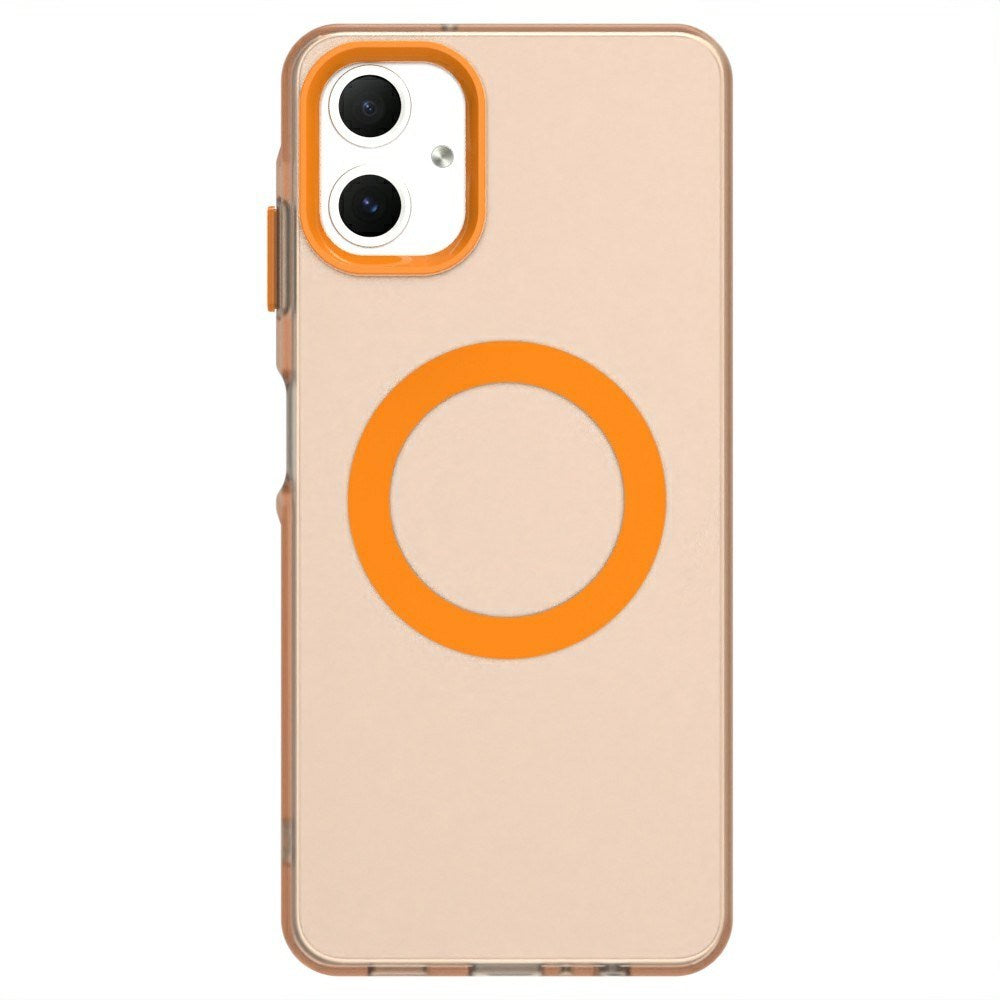 EIDERWOOD Samsung Galaxy A06 Hybrid Plastic Case - MagSafe Compatible - Transparent / Orange