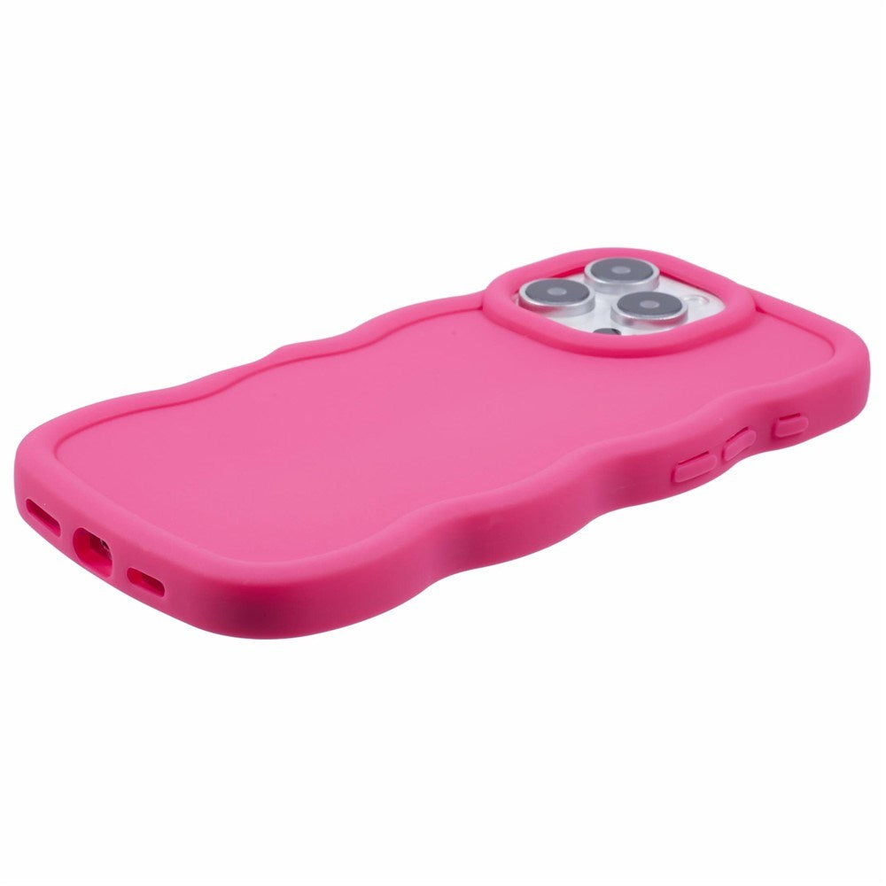 iPhone 16 Pro Max EIDERWOOD Flexible Plastic Wavy Case - Pink