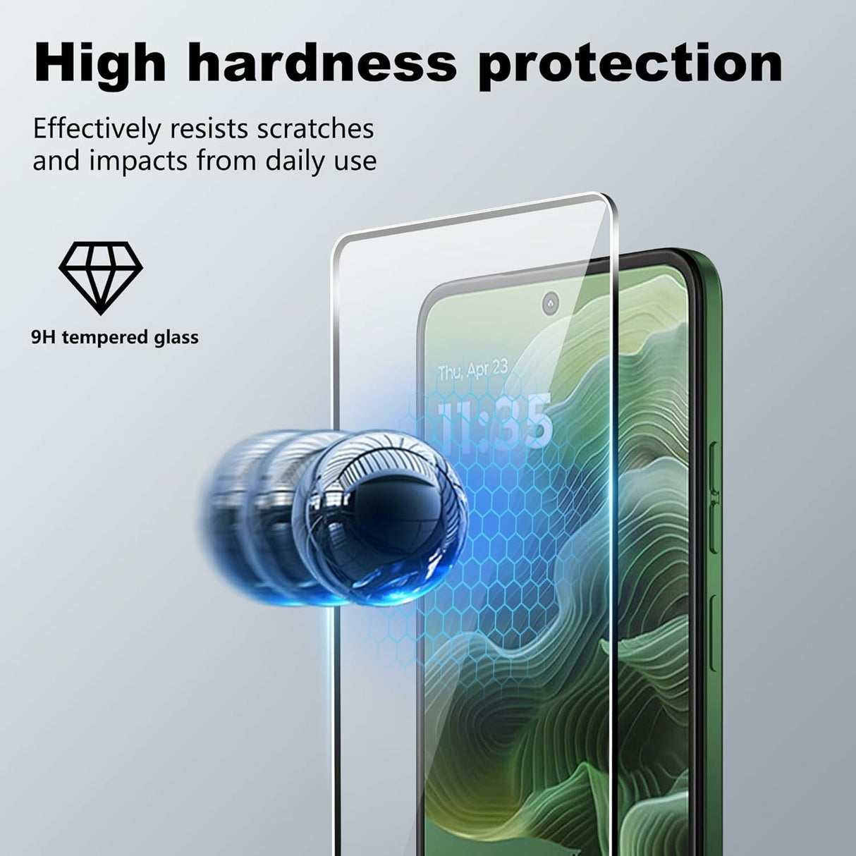 Motorola Moto G35 5G - Protection Set with Soft Plastic Case and 2.5D Screen Protector
