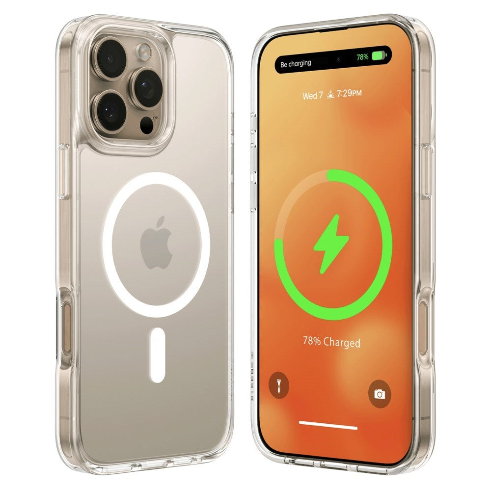 TORRAS iPhone 16 Pro Max Flexible Plastic Case - MagSafe Compatible - Transparent