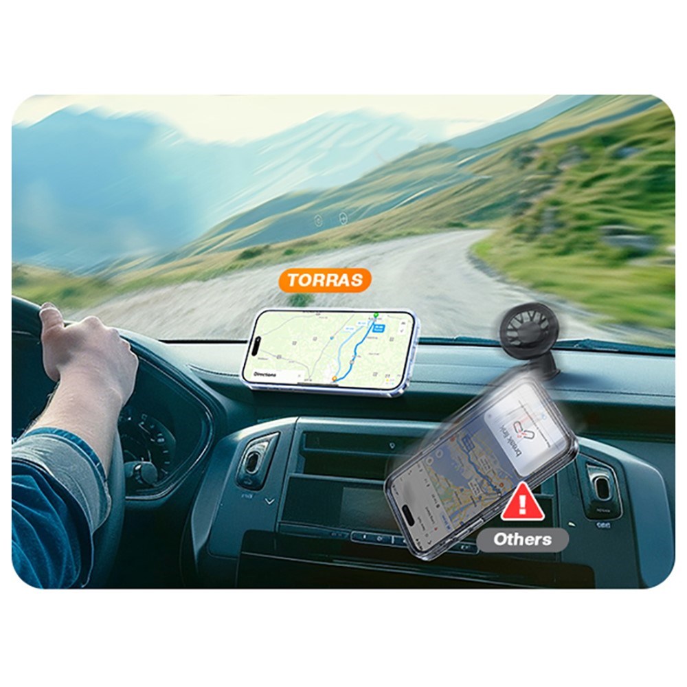 TORRAS iPhone 16 Pro Max Flexible Plastic Case - MagSafe Compatible - Transparent