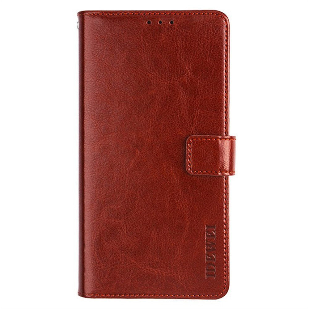 EIDERWOOD iPhone 16 Plus Faux Leather Flip Case with Wallet & Stand Function - Brown