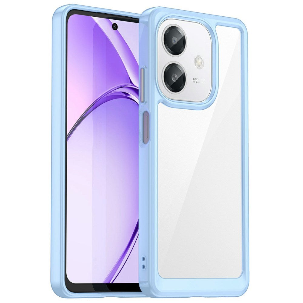 EIDERWOOD Oppo A60 / A40m / A40 Hybrid Plastic Case - Transparent / Blue