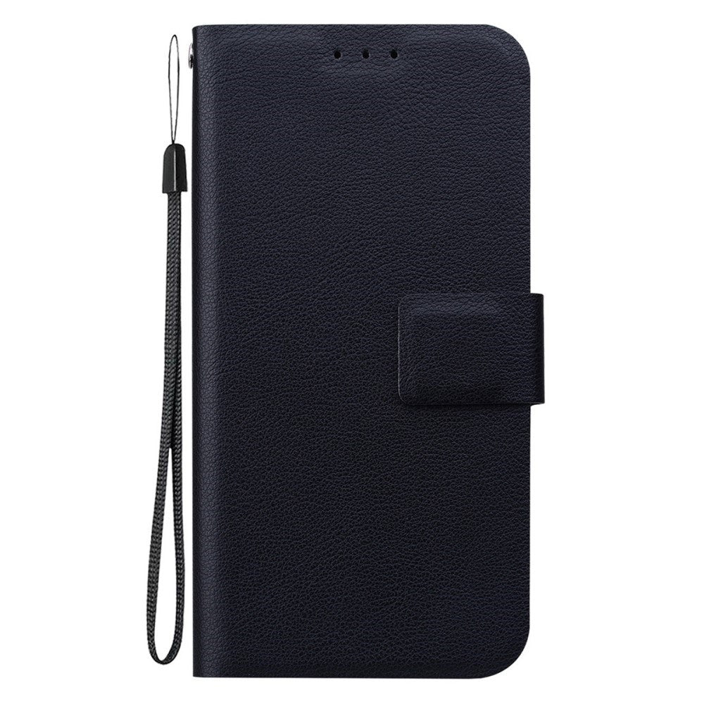 EIDERWOOD Xiaomi Redmi 14C / Poco C75 Faux Leather Flip Case with Strap - Black