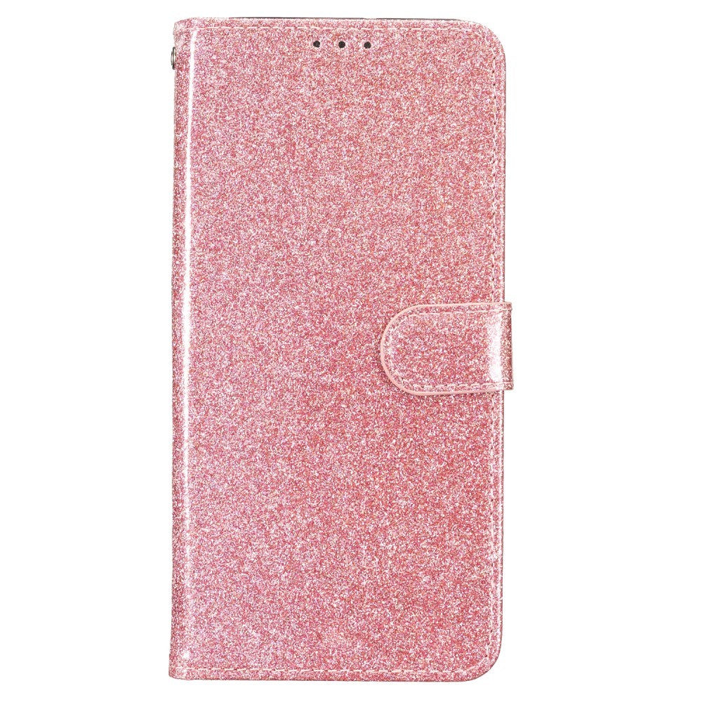 EIDERWOOD Samsung Galaxy A36 (5G) Leather Flip Case with Wallet & Strap - Glitter - Rose Gold