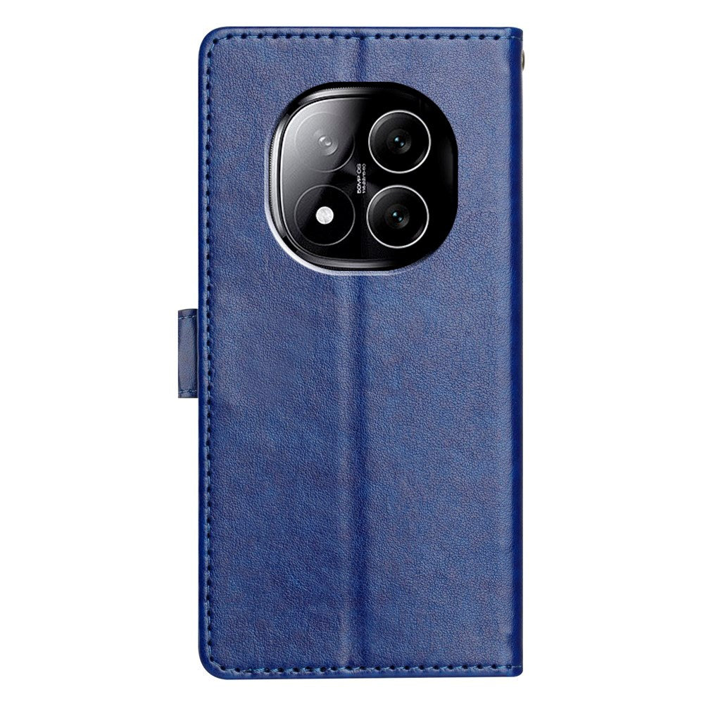 EIDERWOOD Xiaomi Redmi Note 14 Pro (5G) / Poco X7 Faux Leather Flip Case with Strap - Blue