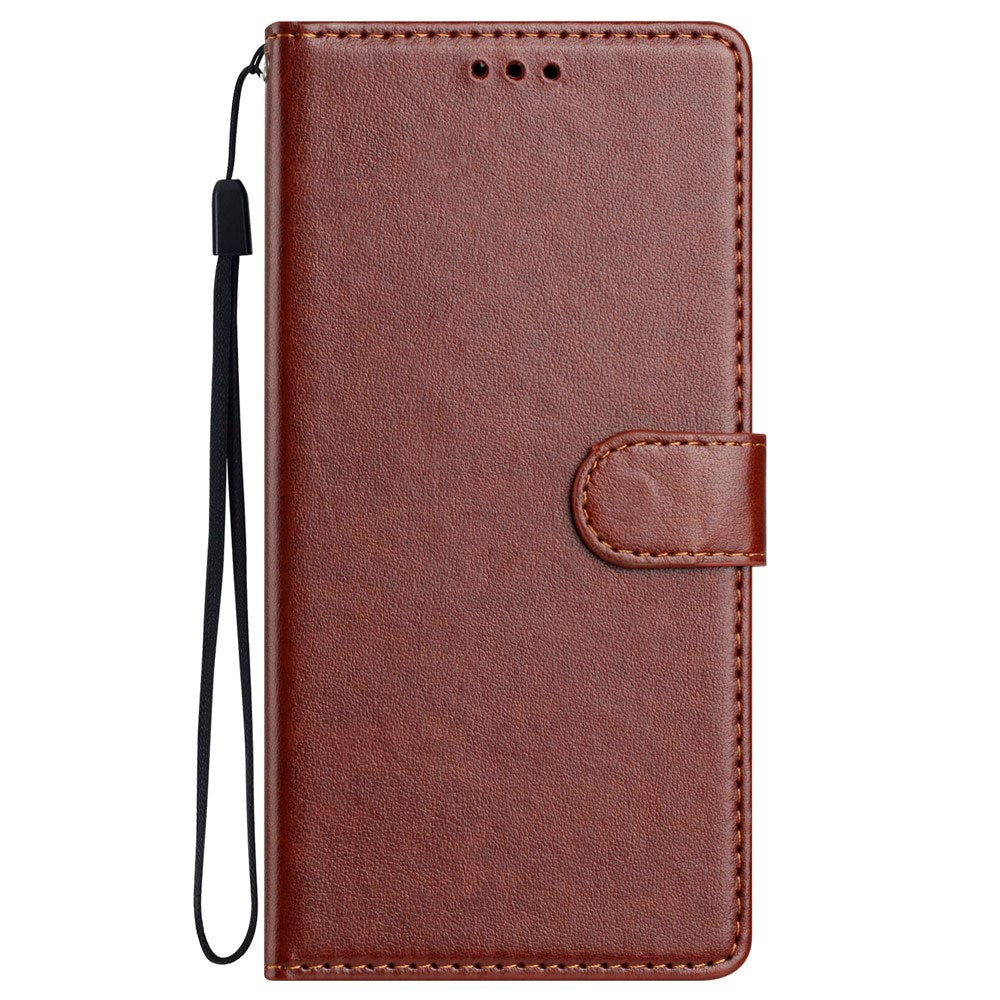 EIDERWOOD Xiaomi Redmi Note 14 Pro (5G) / Poco X7 Faux Leather Flip Case with Strap - Brown