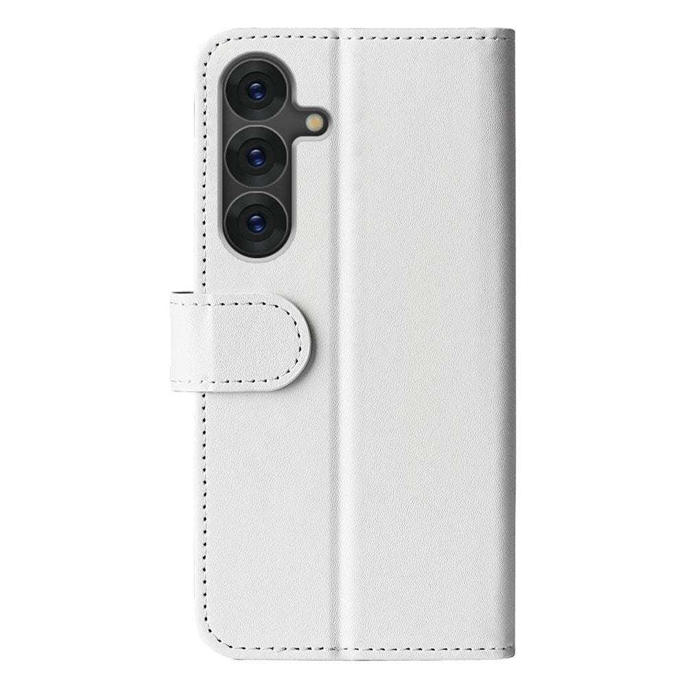 EIDERWOOD Samsung Galaxy S25+ (Plus) Faux Leather Flip Case with Cardholder & Stand Function - White