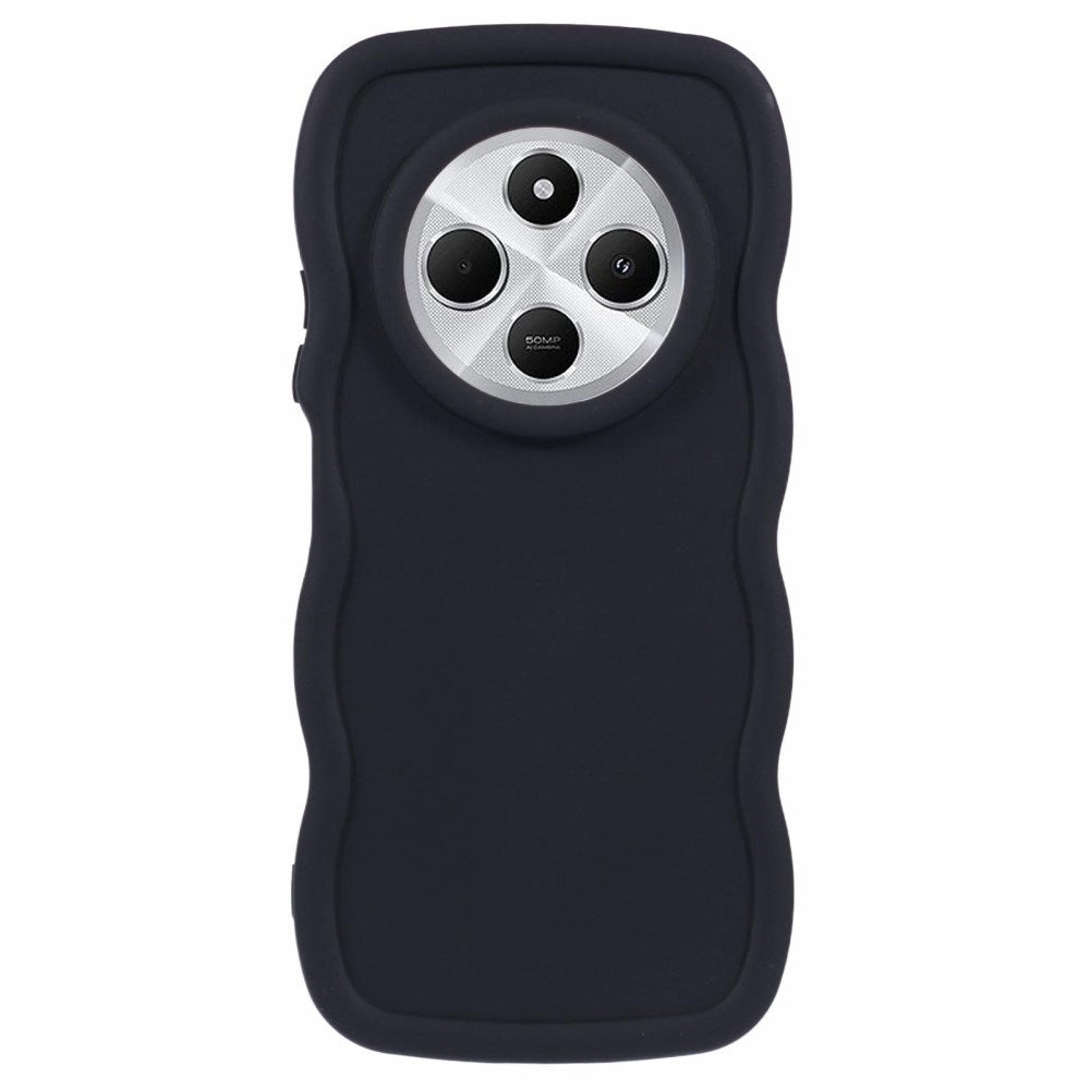 EIDERWOOD Xiaomi Redmi 14C Flexible Plastic Wavy Case - Black