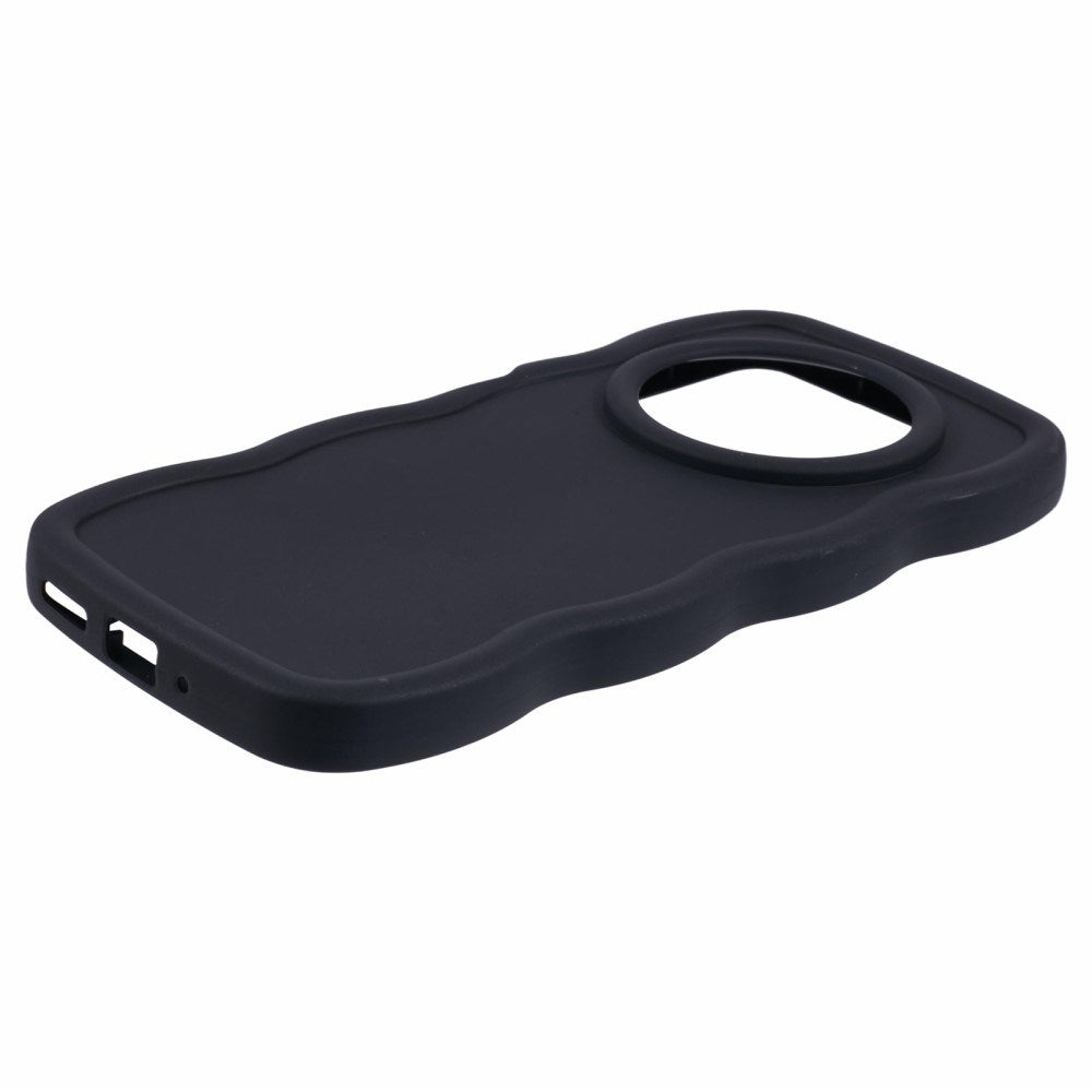 EIDERWOOD Xiaomi Redmi 14C Flexible Plastic Wavy Case - Black