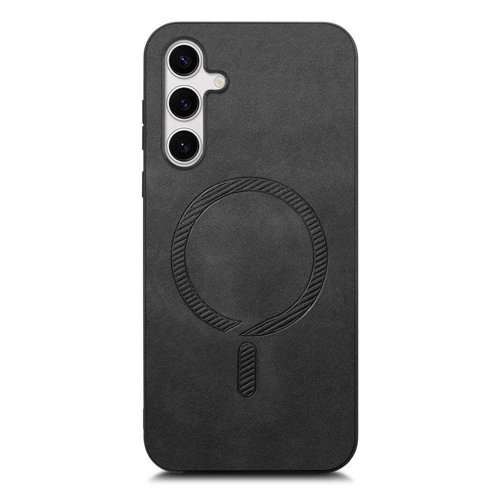EIDERWOOD Samsung Galaxy S25 Vegan Leather Case - MagSafe Compatible - Black