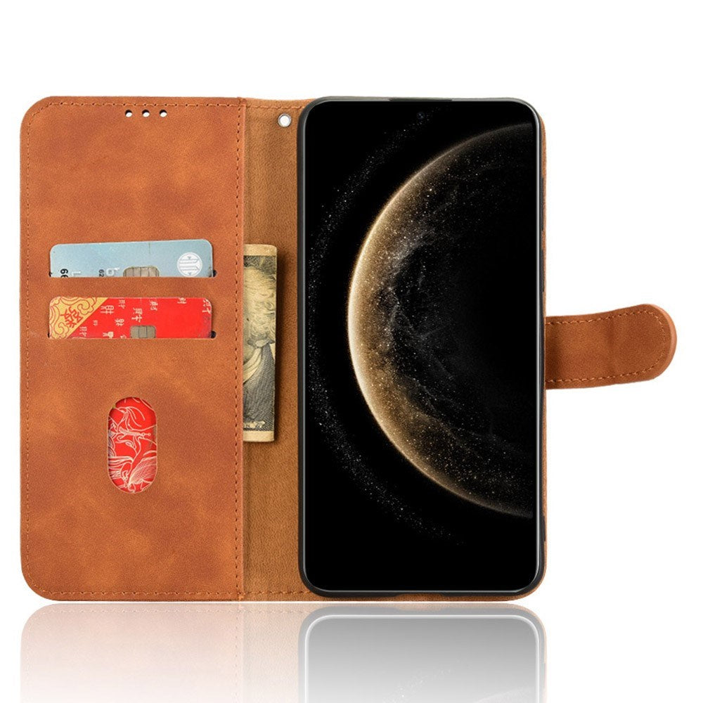 EIDERWOOD Huawei Mate 70 Faux Leather Flip Case with Cardholder & Stand Function - Brown