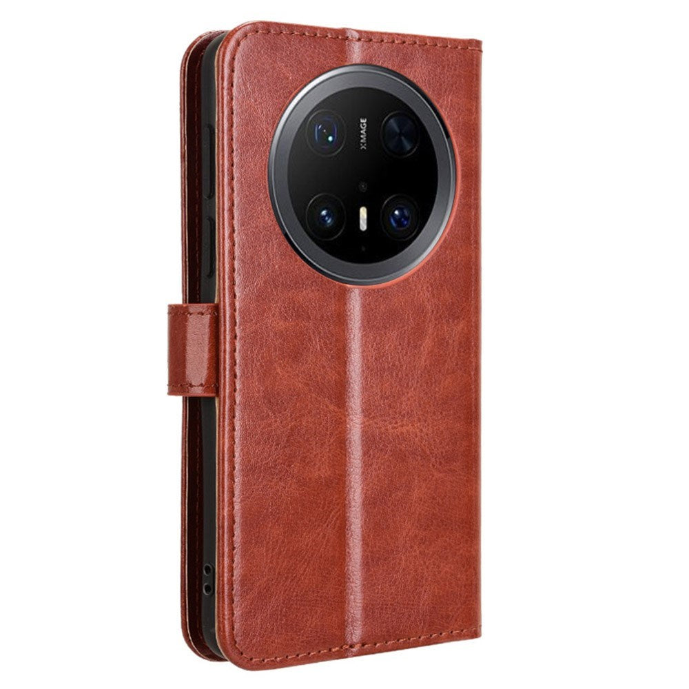 EIDERWOOD Huawei Mate 70 Pro+ / 70 Pro Faux Leather Flip Case with Strap - Brown