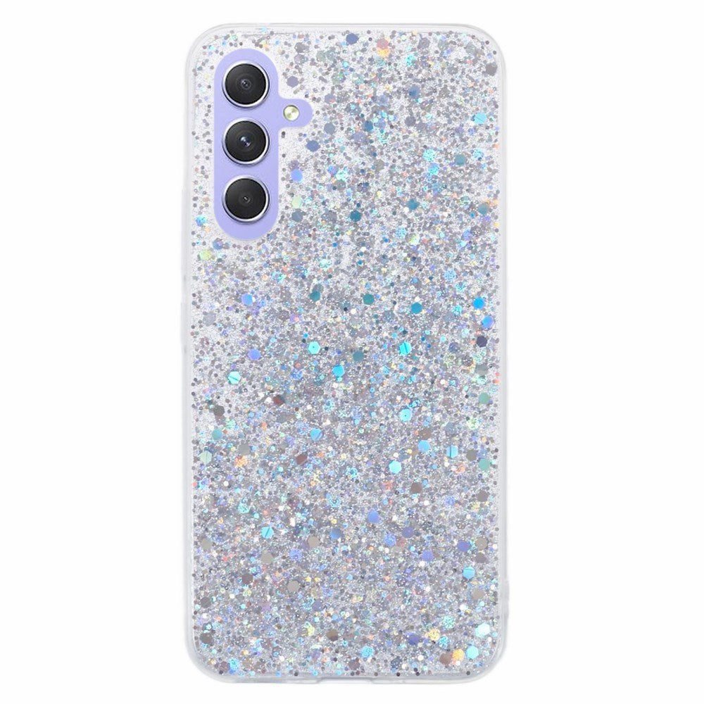EIDERWOOD Samsung Galaxy A26 (5G) Flexible Plastic Case with Glitter - Silver