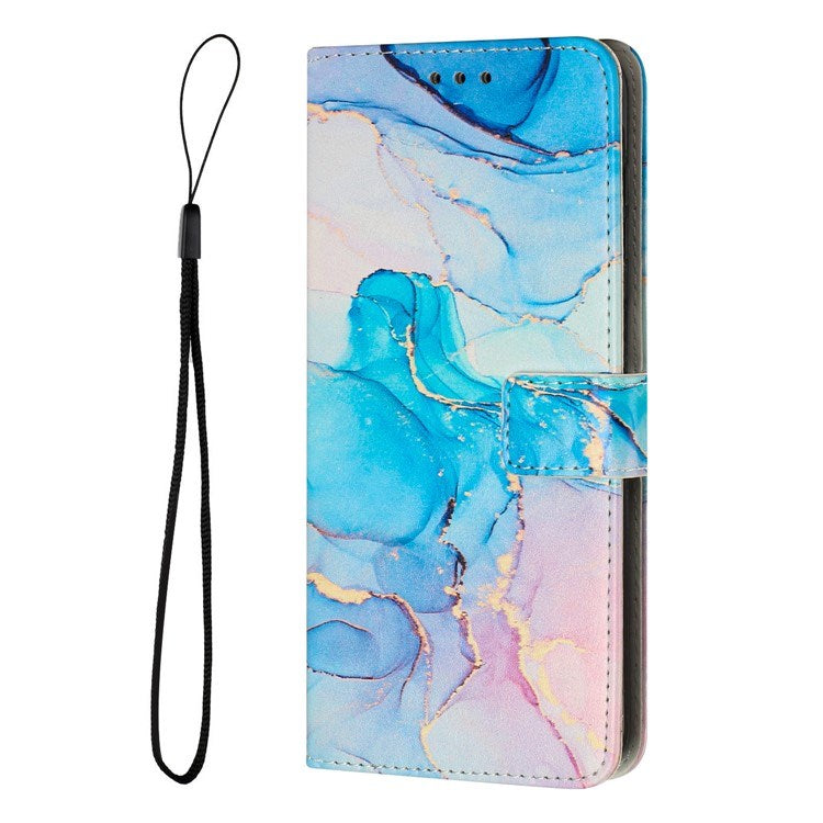 EIDERWOOD Google Pixel 10 / 10 Pro / 9 / 9 Pro Marble Faux Leather Flip Case with Strap - Pink / Green