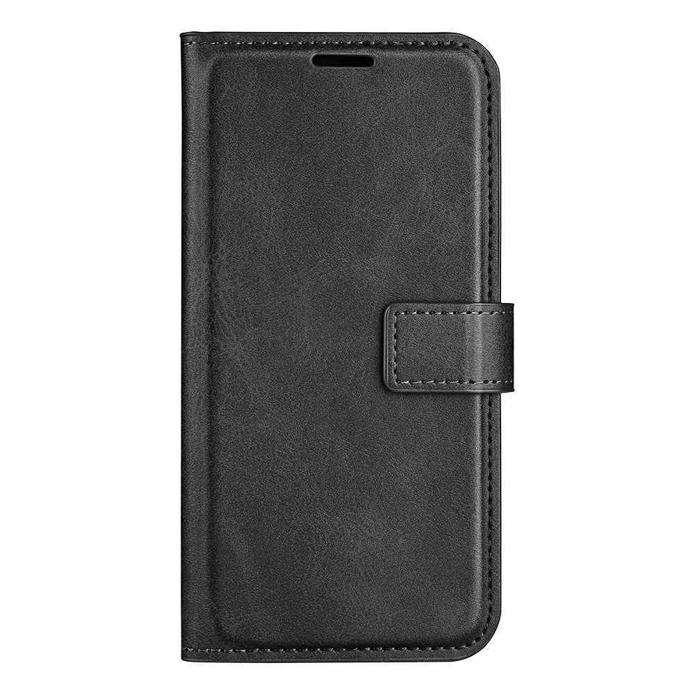 EIDERWOOD iPhone 17e / 16e Faux Leather Flip Case - Black