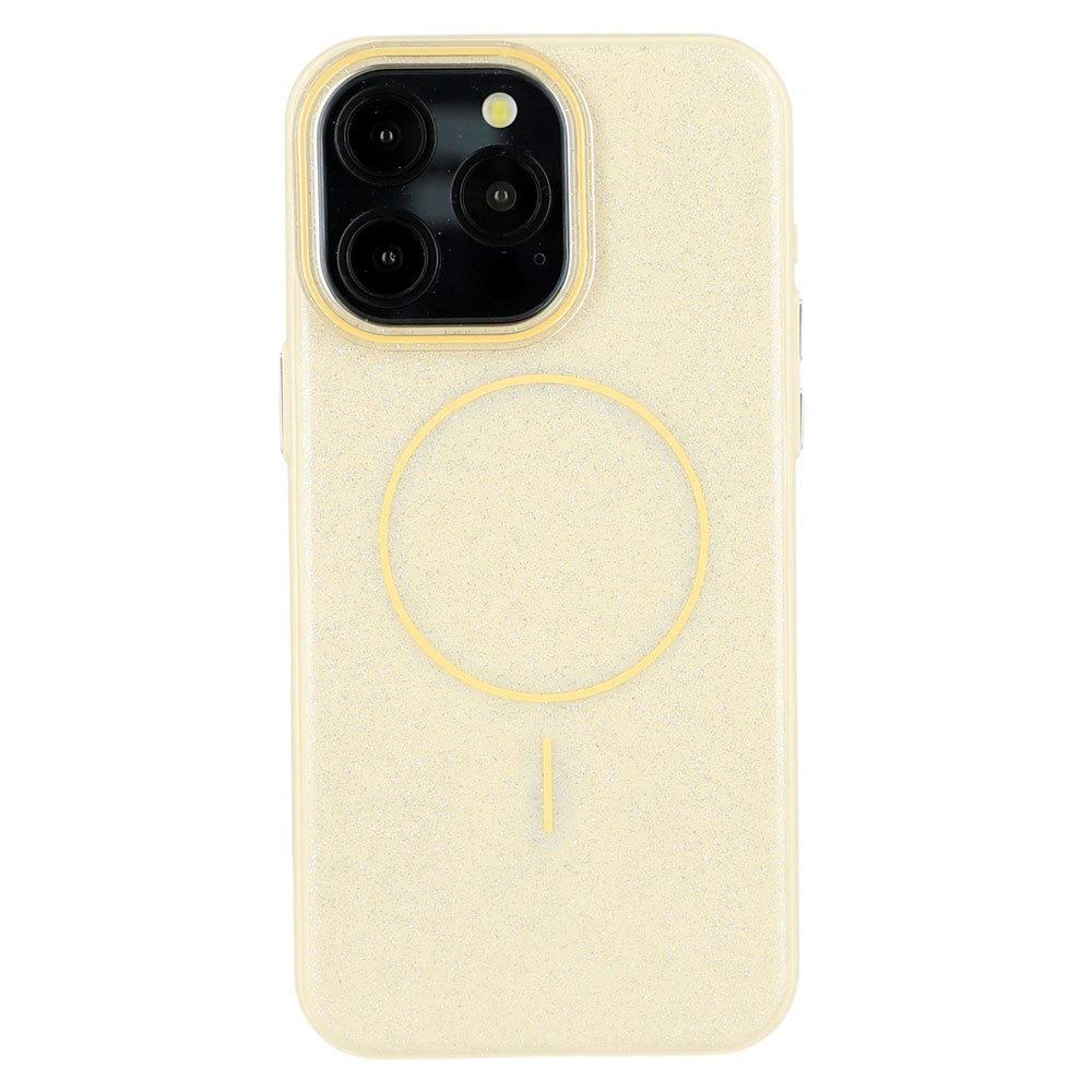 EIDERWOOD iPhone 15 Pro Plastic Glitter Case - MagSafe Compatible - Yellow