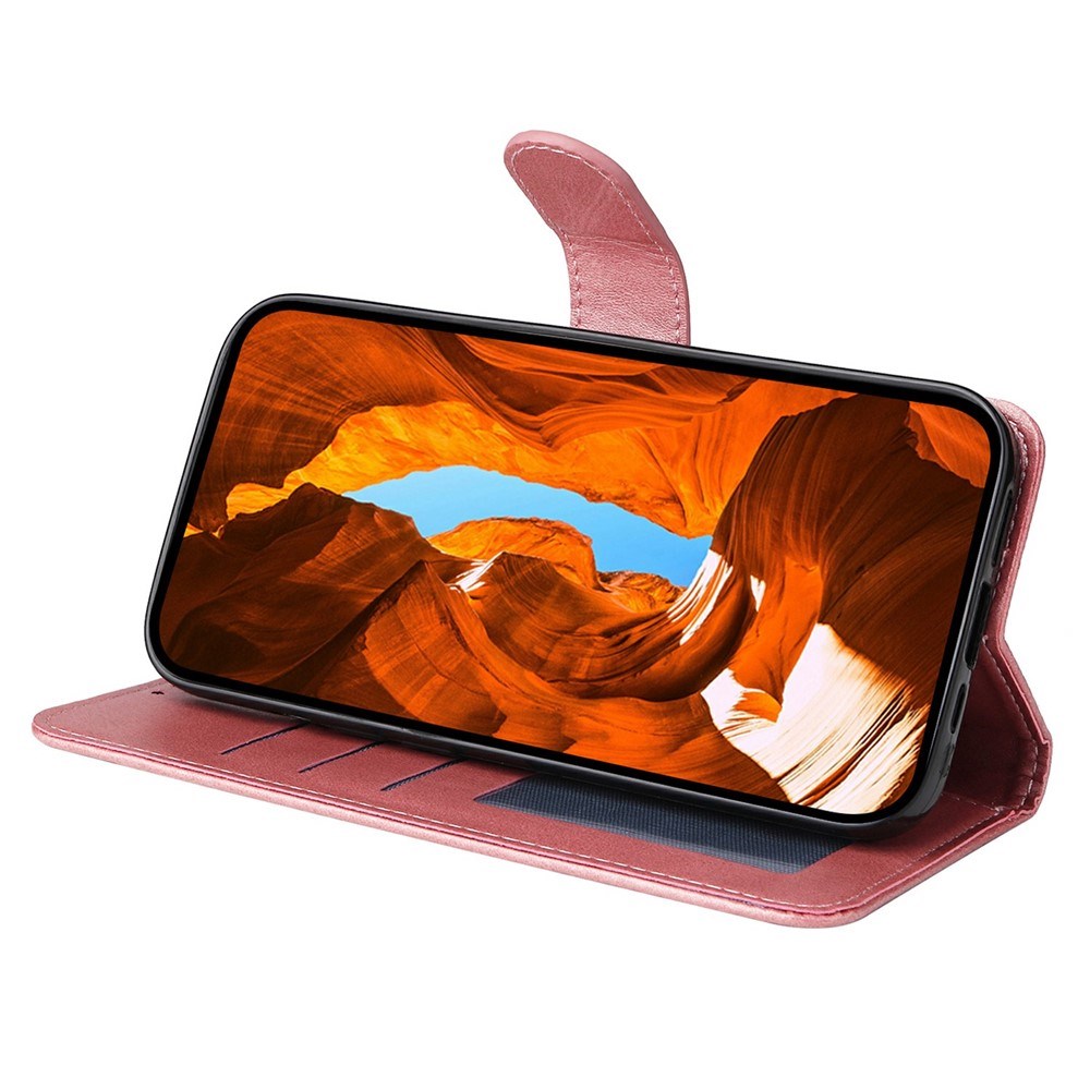 Motorola Edge 60 Neo / 50 Neo / ThinkPhone 25 EIDERWOOD Faux Leather Flip Case with Strap - Pink