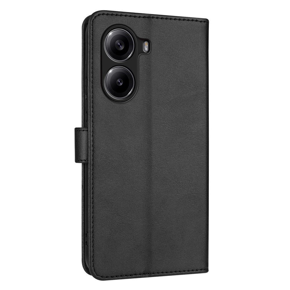 EIDERWOOD Xiaomi Poco X7 Pro Faux Leather Flip Case with Cardholder & Stand Function - Black