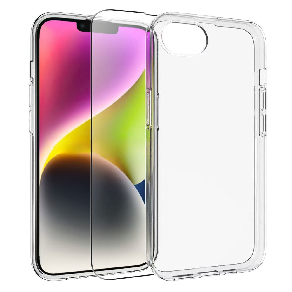 EIDERWOOD iPhone 16e Flexible Plastic Case with Screen Protection - Transparent