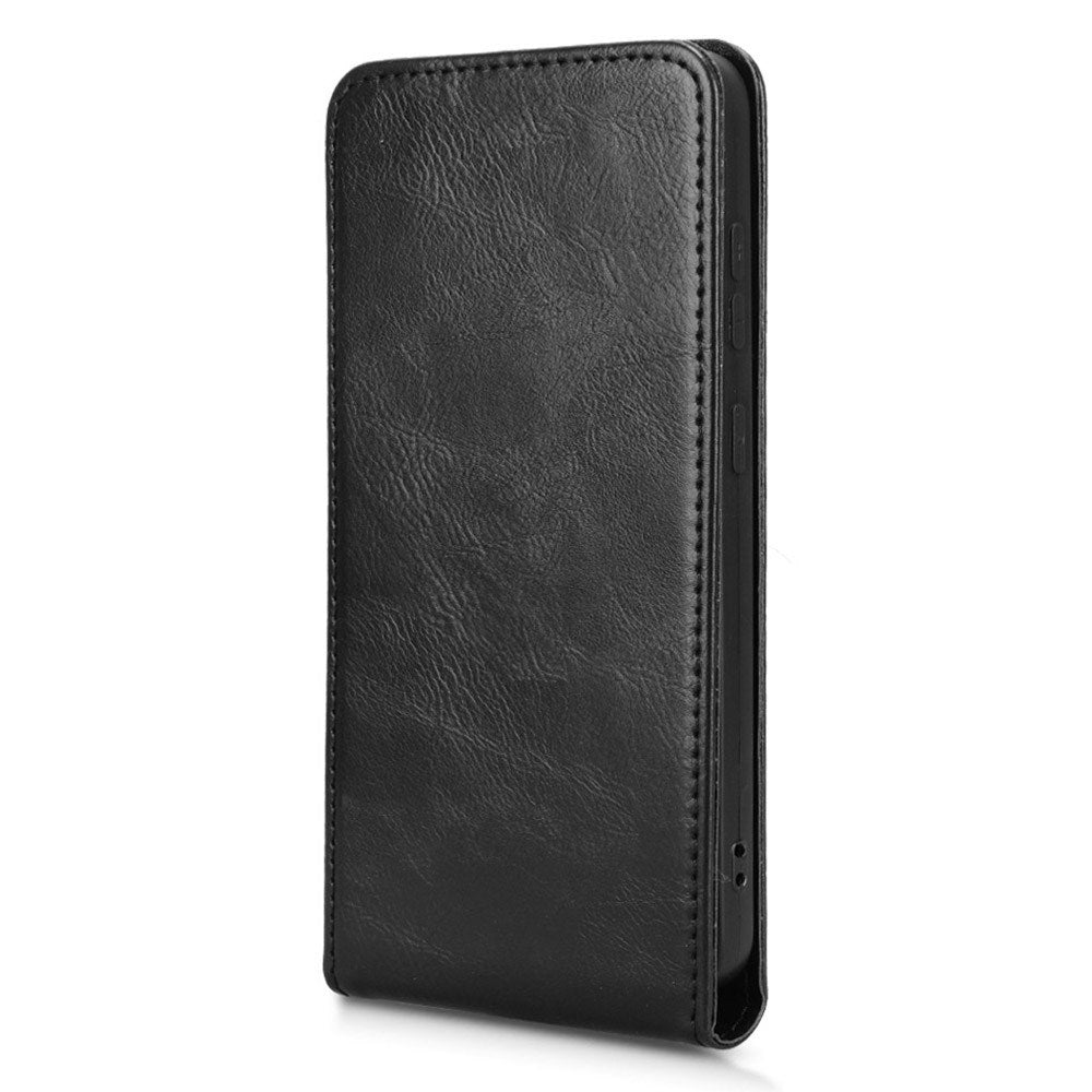 EIDERWOOD Samsung Galaxy S25 Edge Vertical Flip Case with Card Holder - Black