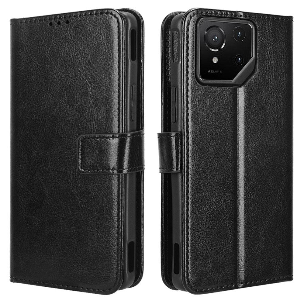EIDERWOOD Asus ROG Phone 9 (5G) / 9 Pro (5G) Faux Leather Flip Case with Cardholder & Stand Function - Black