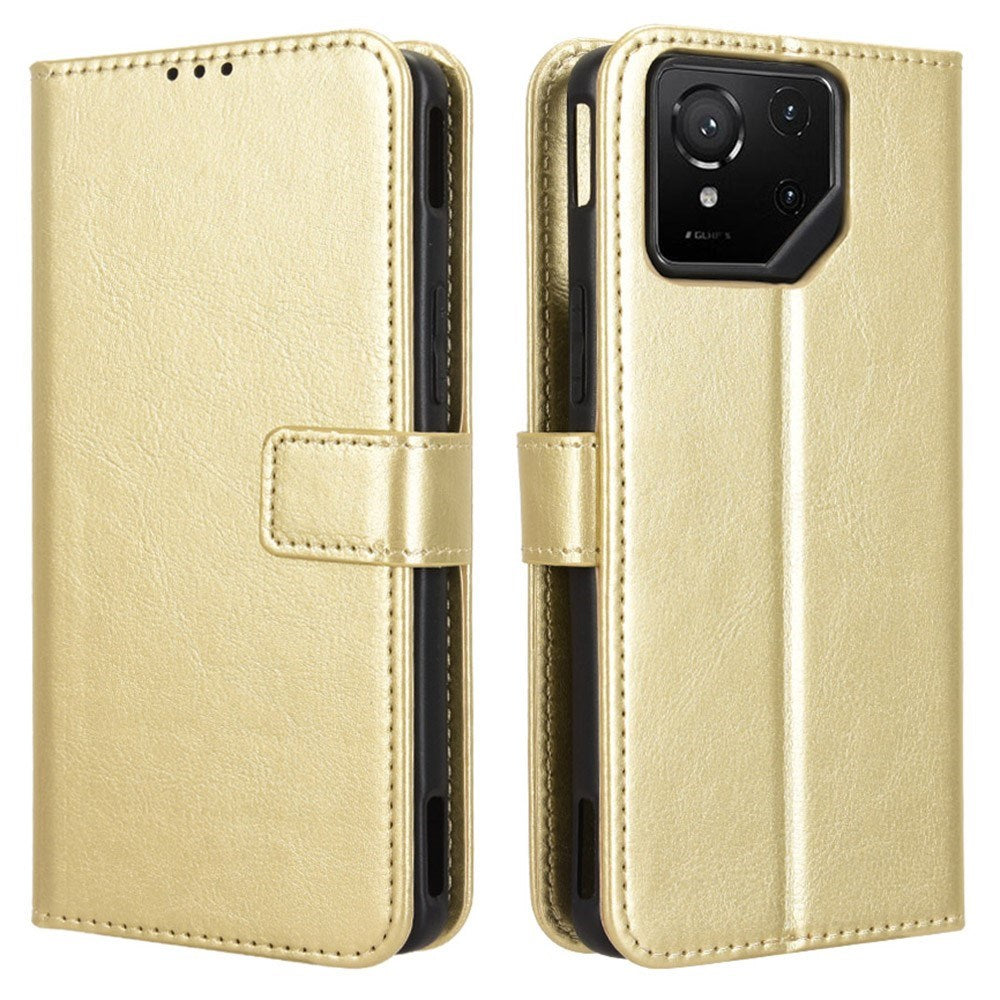 EIDERWOOD Asus ROG Phone 9 (5G) / 9 Pro (5G) Faux Leather Flip Case with Cardholder & Stand Function - Gold