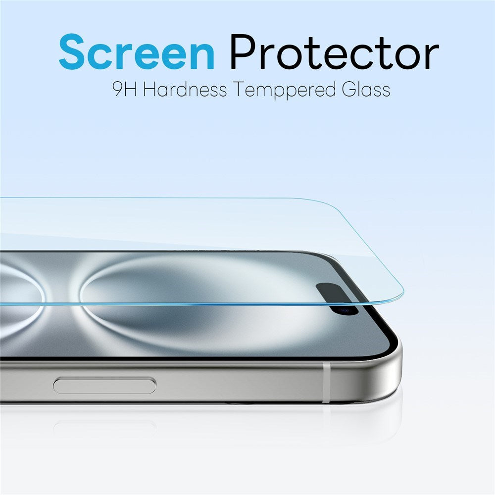 NORTHJO iPhone 16 360° Protection Set with Camera Lens Protection & Screen Protection & Hybrid Case - MagSafe Compatible - Transparent