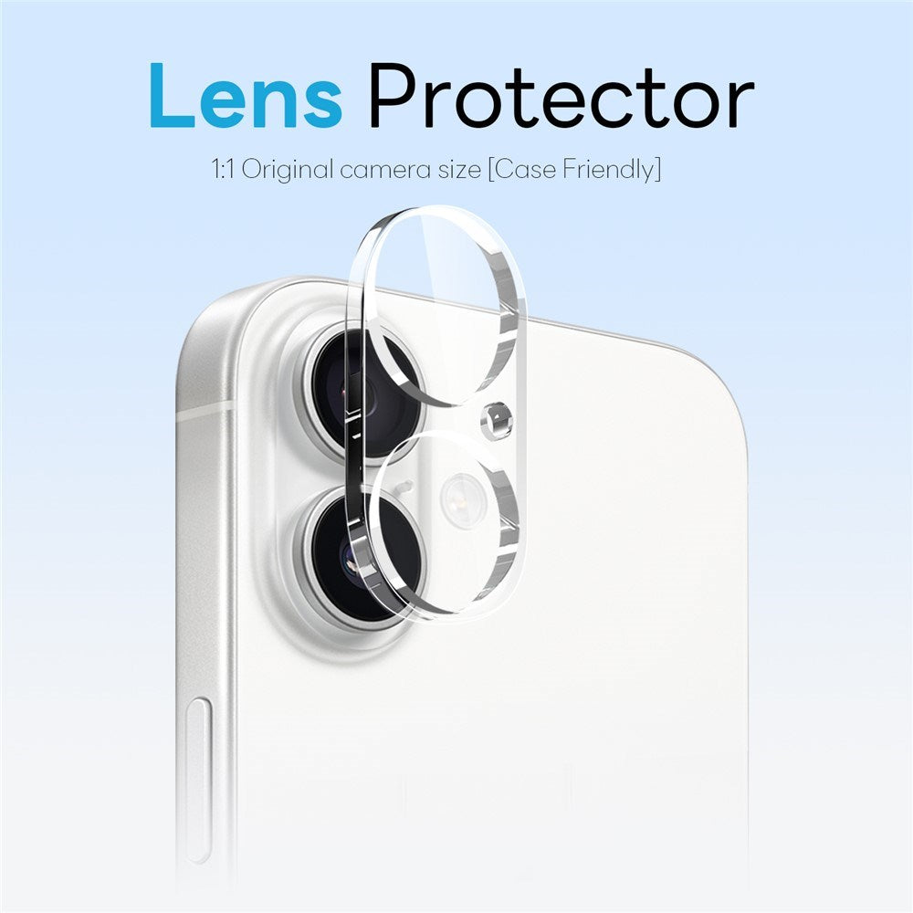 NORTHJO iPhone 16 Plus 360° Protection Set with Camera Lens Protection & Screen Protection & Hybrid Case - MagSafe Compatible - Transparent