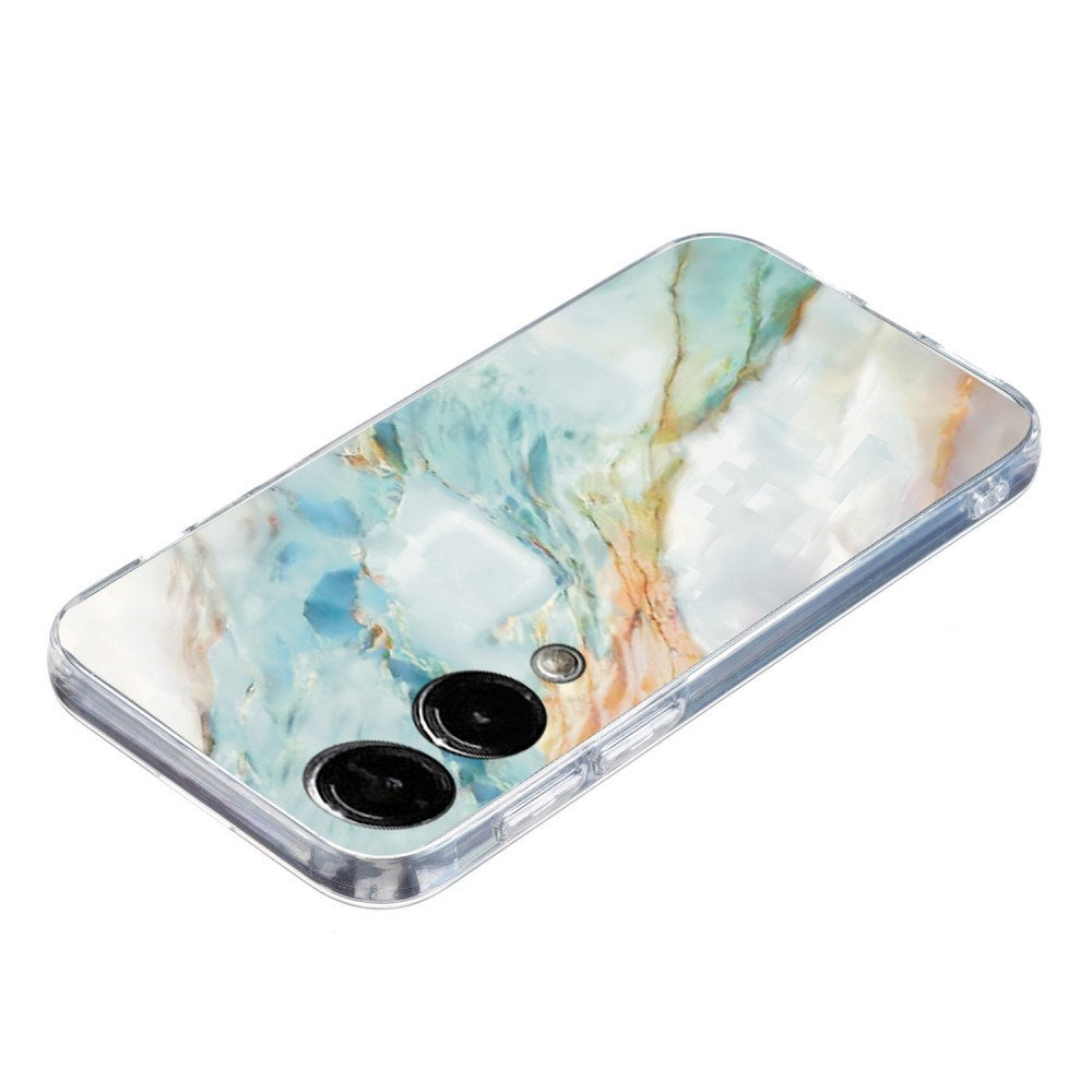 EIDERWOOD Samsung Galaxy S25 Edge Flexible Plastic Case with Motif - Transparent / Marble