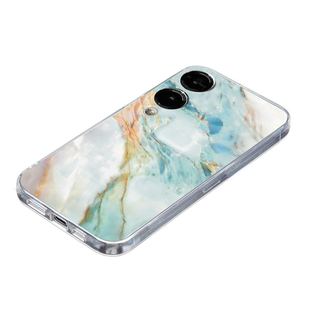 EIDERWOOD Samsung Galaxy S25 Edge Flexible Plastic Case with Motif - Transparent / Marble