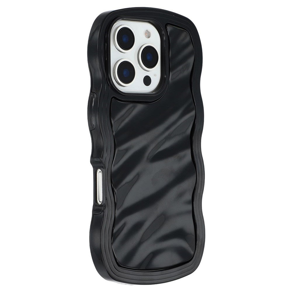 iPhone 16 Pro Max EIDERWOOD Hybrid Plastic Wavy Case – Black