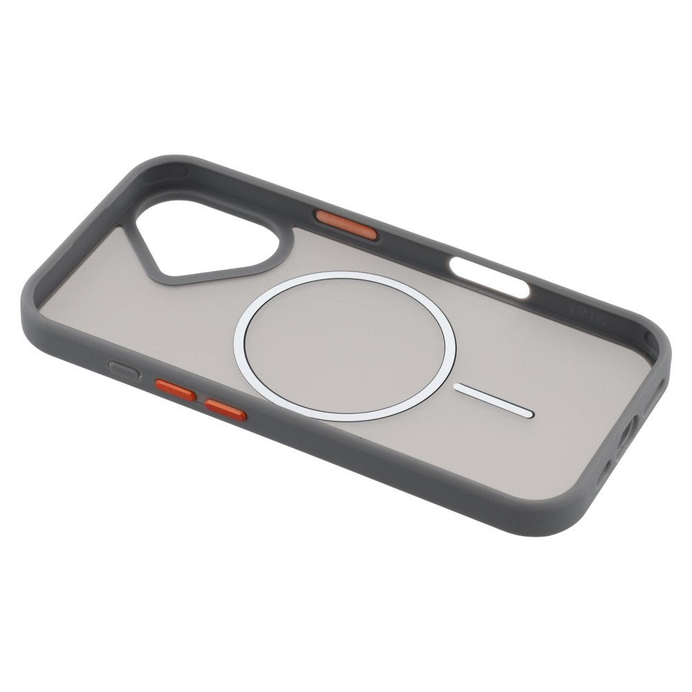 EIDERWOOD iPhone 16 Plus Matte Hybrid Plastic Case - MagSafe Compatible - Grey