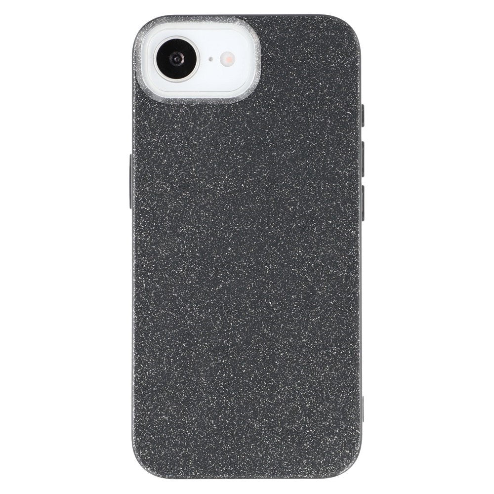 EIDERWOOD IPhone 16e Flexible Plastic Case with Glitter - Black