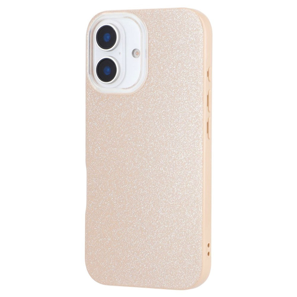 EIDERWOOD IPhone 16 Flexible Plastic Case with Glitter - Beige