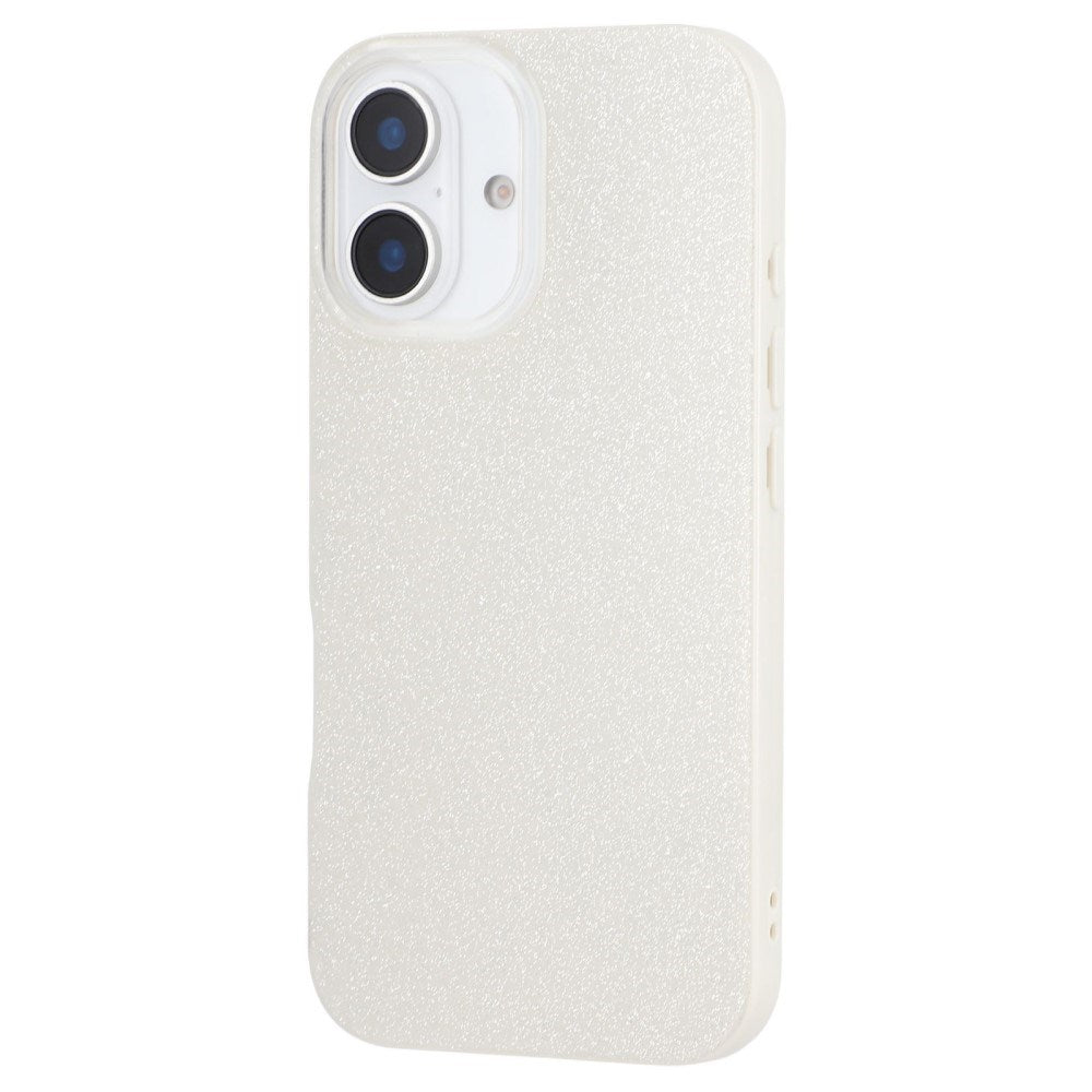 EIDERWOOD IPhone 16 Flexible Plastic Case with Glitter - White