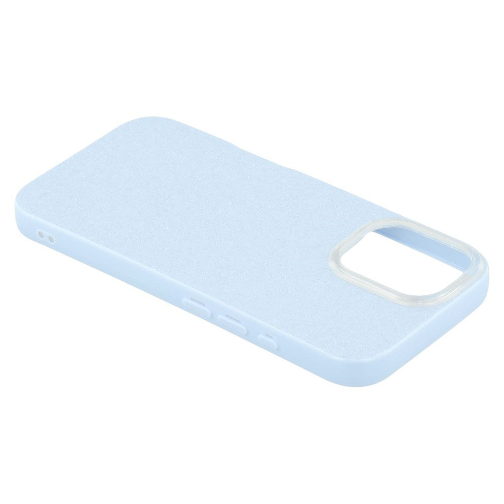 EIDERWOOD IPhone 16 Pro Flexible Plastic Case with Glitter - Light Blue