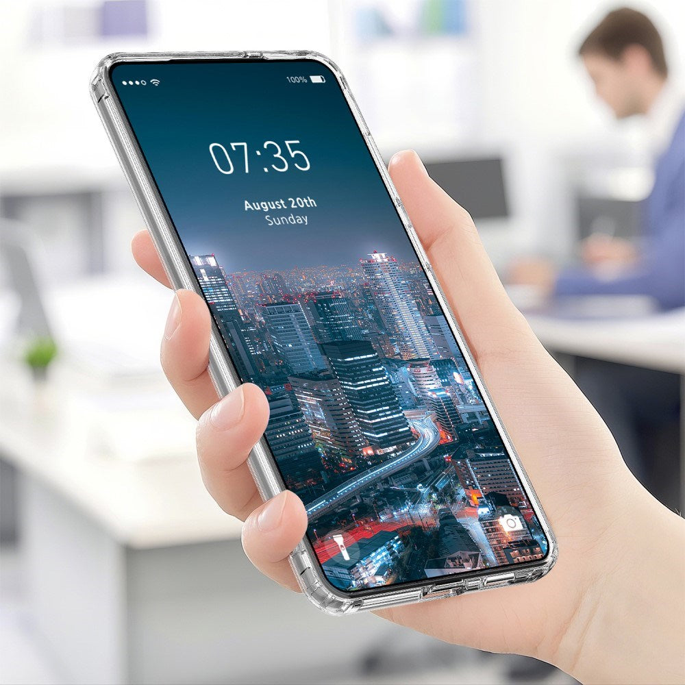 EIDERWOOD Samsung Galaxy S25 Edge Hybrid Plastic Case - MagSafe Compatible - Transparent / White