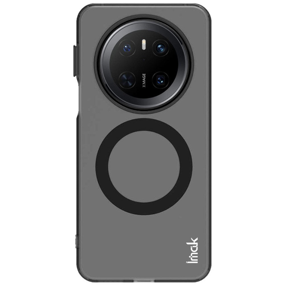 IMAK Huawei Mate 70 Hybrid Plastic Case - MagSafe Compatible - Transparent / Black