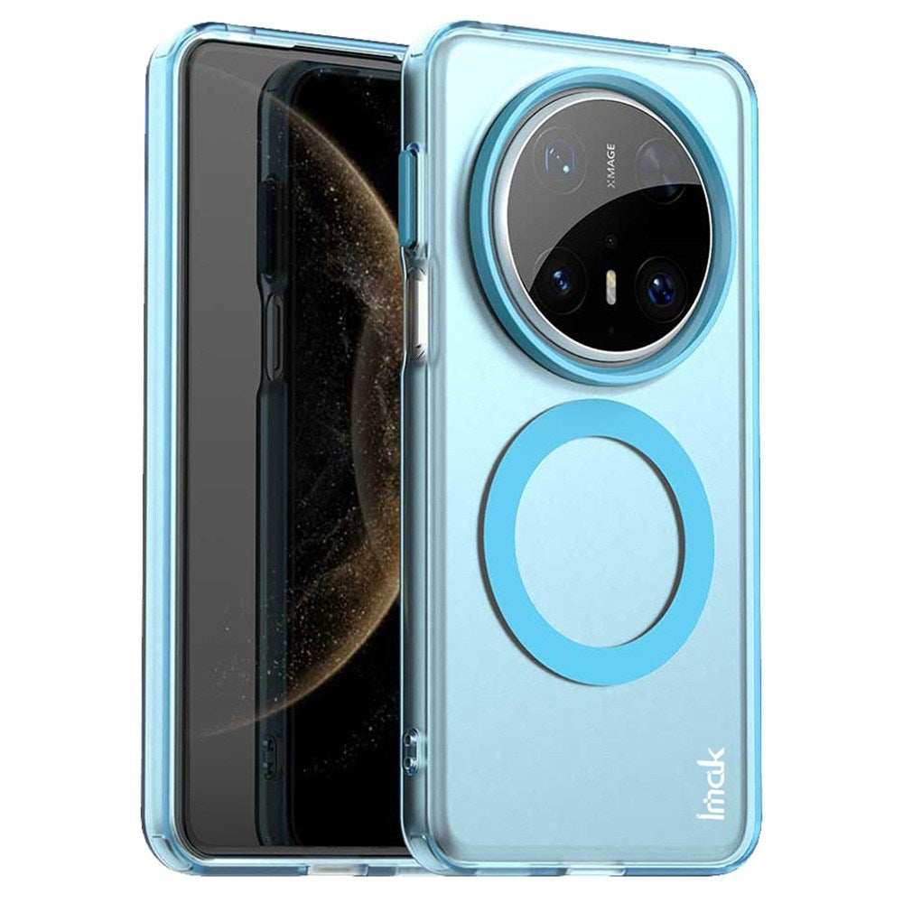 IMAK Huawei Mate 70 Pro+ / 70 Pro Hybrid Plastic Case - MagSafe Compatible - Transparent / Blue